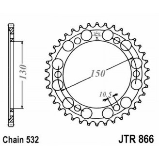 CORONA JT 866 z43 Yamaha FZR750R 93-97 JT