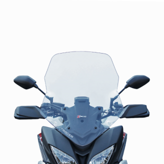 Windschilde und Verkleidungsscheiben | Windschilde und Verkleidungsscheiben schützen den Fahrer vor Fahrtwind und verbessern die Aerodynamik von Roller oder Motorrad. Sie verringern den Luftwiderstand während der Fahrt und mindern die Ermüdung auf längeren Strecken, erhältlich in hoher, niedriger oder getönter Ausführung je nach Einsatz.Das Sortiment umfasst Windschilde, Verkleidungsscheiben und Montagekits der Marken FACO und BIONDI, passend für Modelle wie Honda SH, Piaggio Zip und MP3, Yamaha YZF-R 125, Peugeot Geopolis und Fantic Scrambler. Für die richtige Wahl sollte man Modell und Baujahr des Fahrzeugs, den Hubraum und, wenn vorhanden, die Originalnummer auf der Produktseite prüfen.