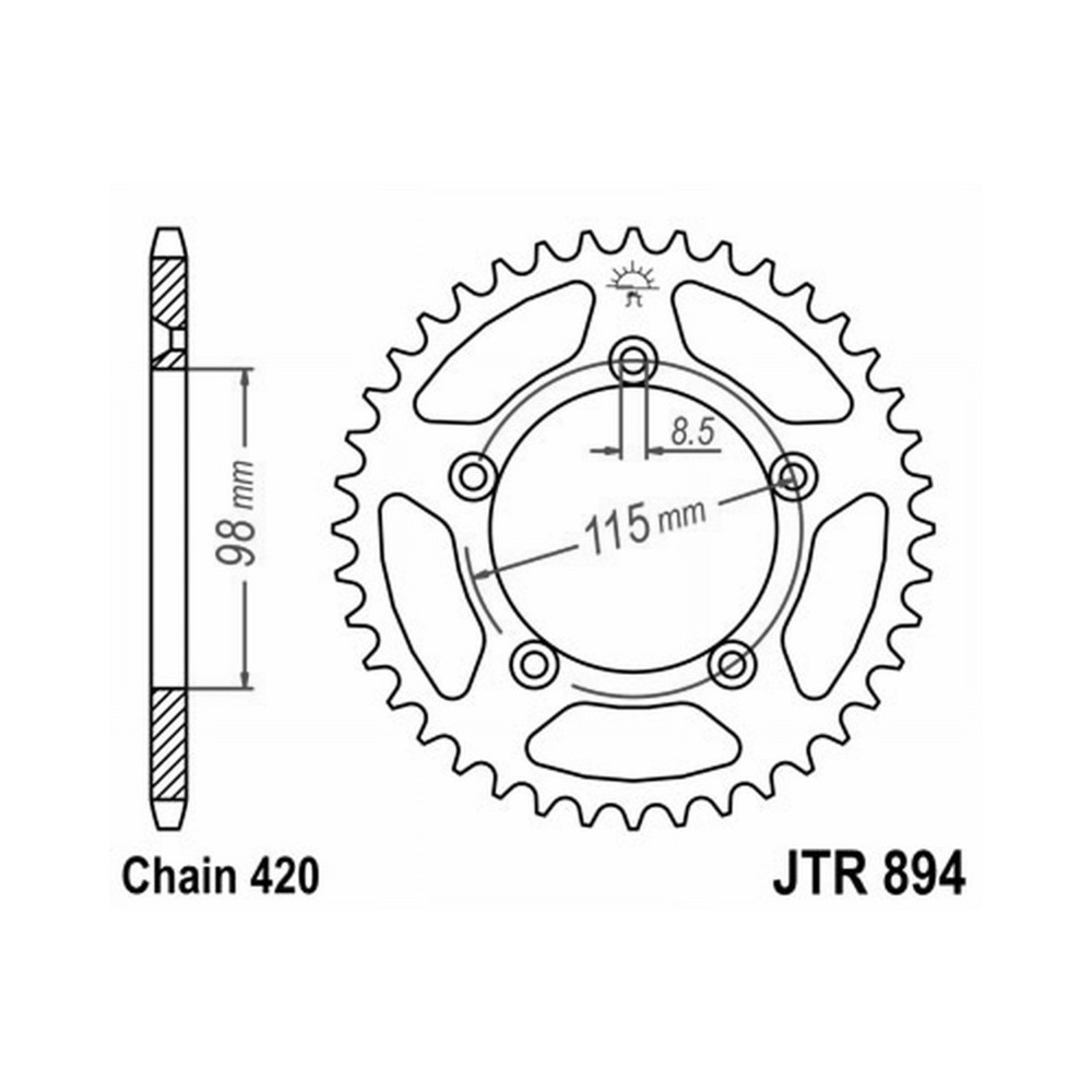 CORONA JT 894 z48 KTM SX 65 12-23 JT