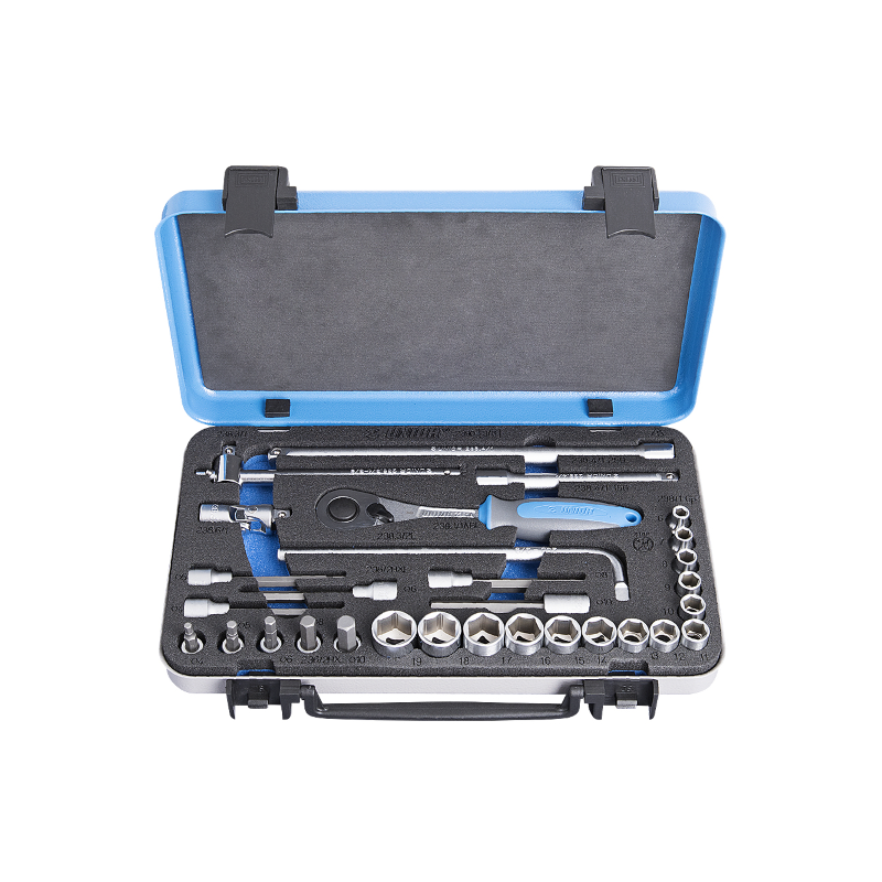 Socket set 38 in metal box - 239D Tools and Utensils Unior
