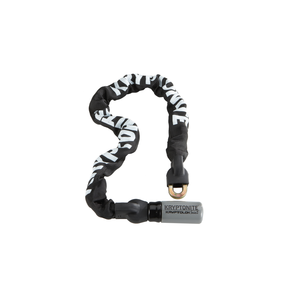 Lucchetto Catena Integrata Kryptolok Series 2 - 150 Cm, Nero Argento
