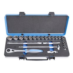 Socket set 12 in metal box - 190BI12P23 Tools and Utensils Unior