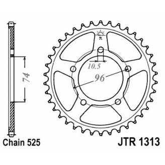 CORONA JT 1313 z42 Honda CBR 400 RR JT