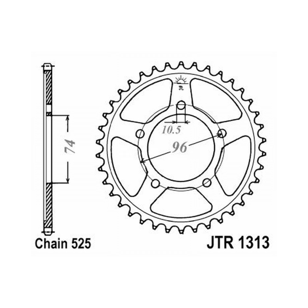 CORONA JT 1313 z42 Honda CBR 400 RR JT