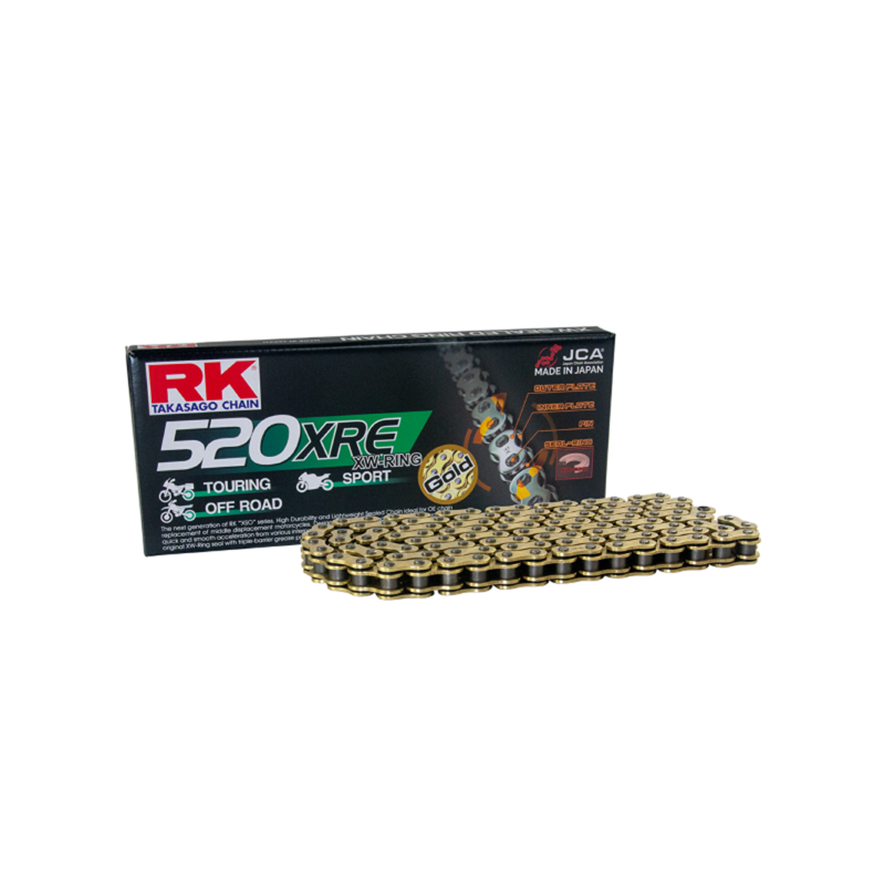 CADENA RK 520XRE-124 CLF ORO Cadenas de transmisión RK