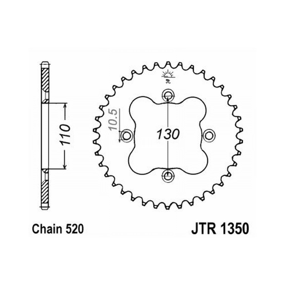 CORONA JT 1350 z38 Honda Quad TRX 250R JT