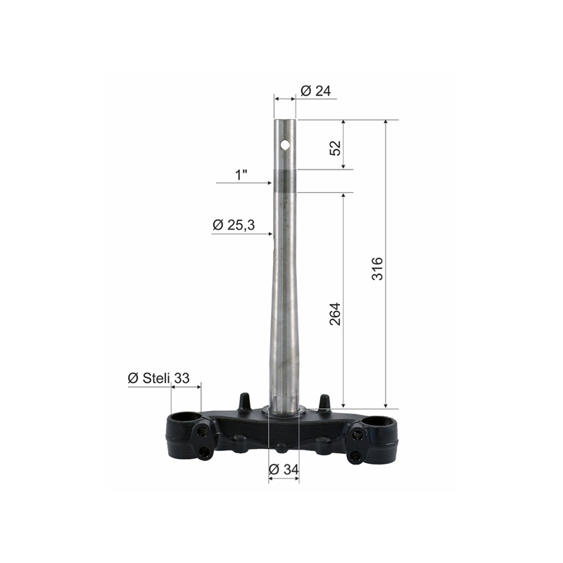 Jeu de direction de fourche RMS Honda Sh 125-150cc Têtes de fourche RMS