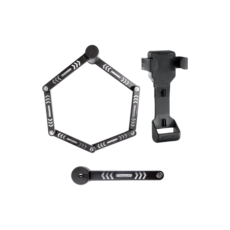 Antivol pliable KRYPTOLOCK 610 S - Noir argent Cadenas et chaînes de vélo Kryptonite