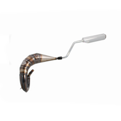 Marmitta Evok Iron Pipe saldata con silenziatore Shorty in Alluminio e Inox per Beta RR EN-SM 50 06-11 Marmitte e silenziatori Evok