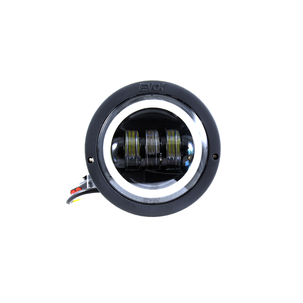 Phare avant complet Evok Iron Led pour Piaggio SI FL2 Fanali Evok