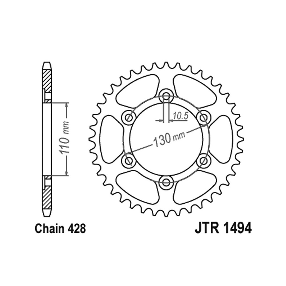 CORONA JT 1494 z56 Kawasaki Z125 19- JT