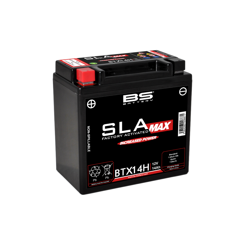 Batterie BS sla-max BTX14H Batteries préchargées BS-Battery