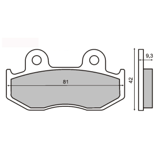 Pastiglie Freno Sinter Sinterizzate Honda Sh 125-150cc Sinter