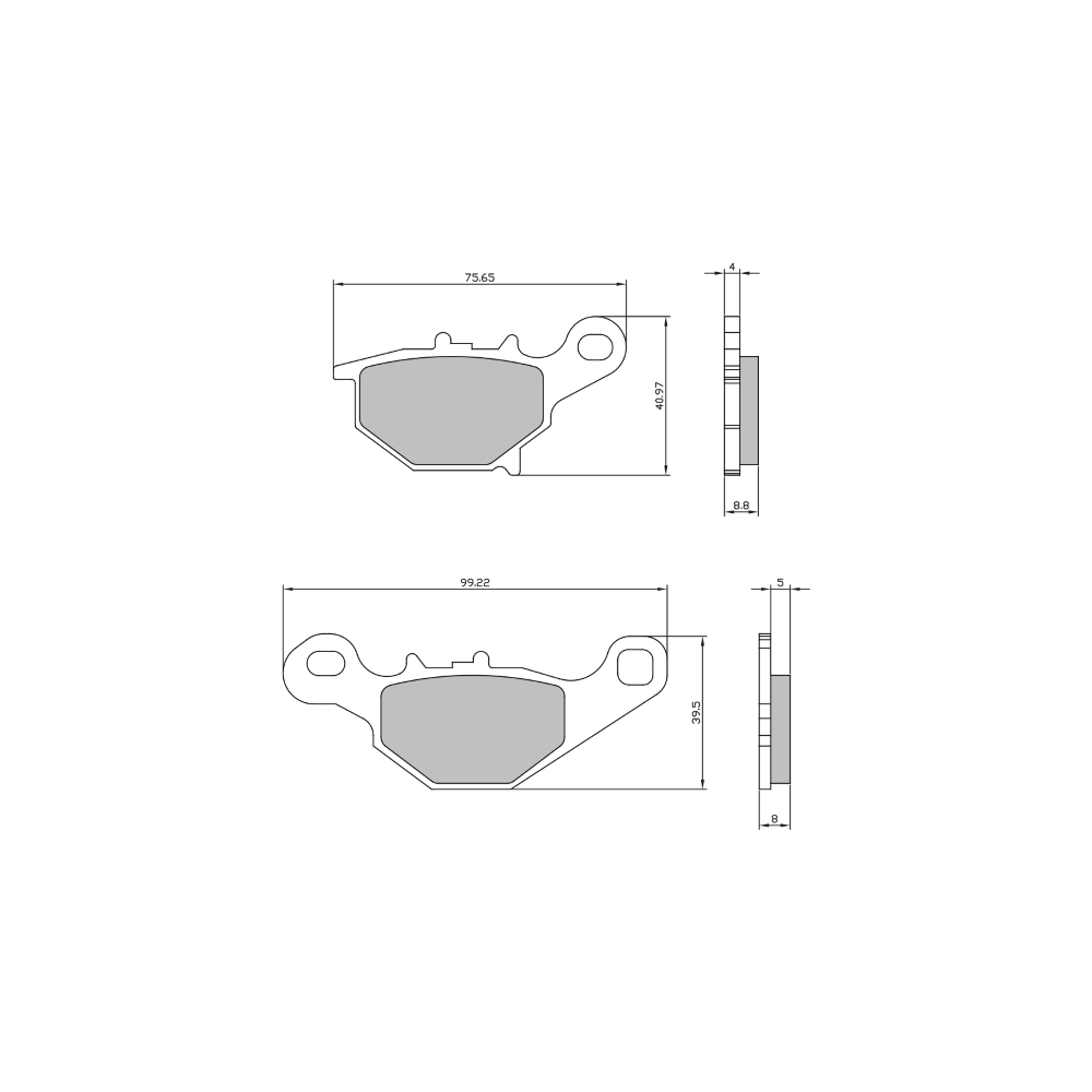 Pastiglie Freno Sinter Sinterizzate Suzuki RM 85 Sinter