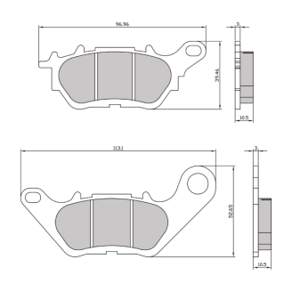 Pastiglie Freno Sinter Sinterizzate Yamaha R3 Sinter