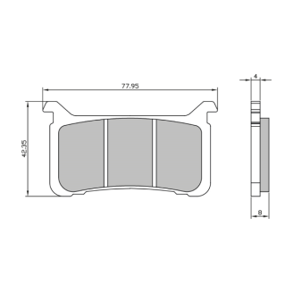 Pastiglie Freno Sinter Sinterizzate Honda VFR 800 Sinter