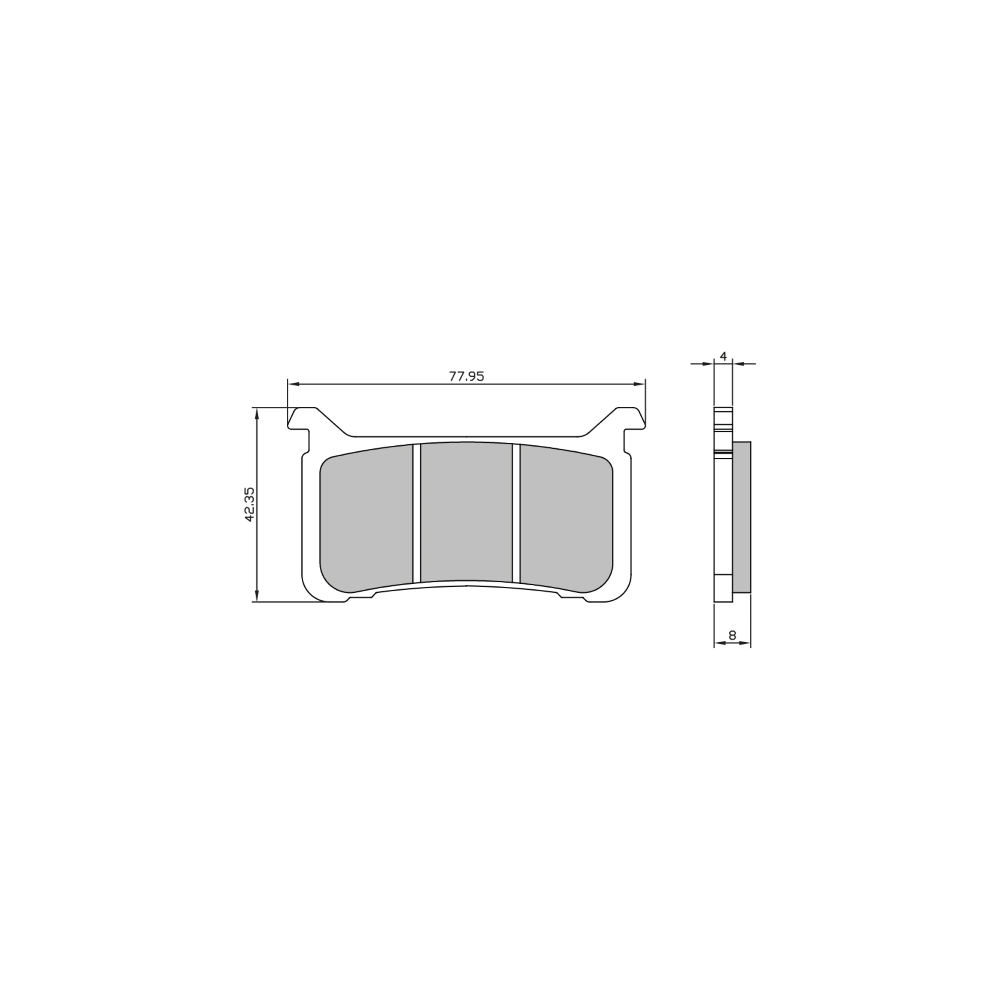 Pastiglie Freno Sinter Sinterizzate Honda VFR 800 Sinter