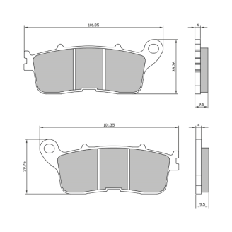 Pastiglie Freno Sinter Sinterizzate Honda VFR 800 Sinter