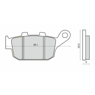 Pastiglie Freno Sinter Sinterizzate Honda CBR 650F Sinter