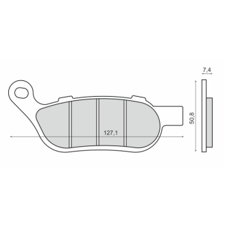 Pastiglie Freno Sinter Sinterizzate Harley Davidson FXDL Rider Sinter