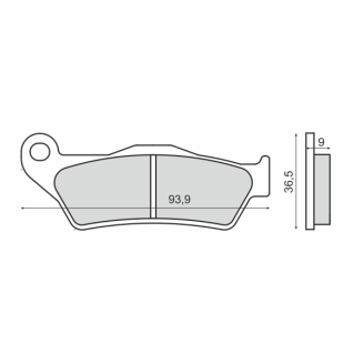 Pastiglie Freno Sinter Sinterizzate Harley Davidson XG 500 Street S...