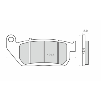 Pastiglie Freno Sinter Sinterizzate Harley Davidson Iron 883 Sinter