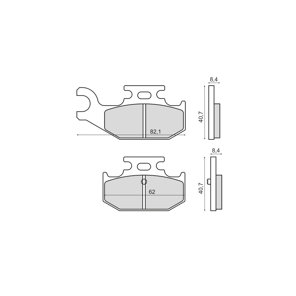 Pastiglie Freno Sinter Sinterizzate Yamaha YXR 660 Rhino 4x4 Sinter