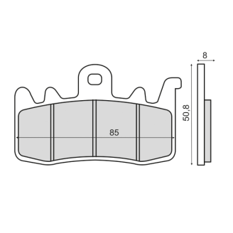 Pastiglie Freno Sinter Sinterizzate Bmw R 1200 GS Sinter