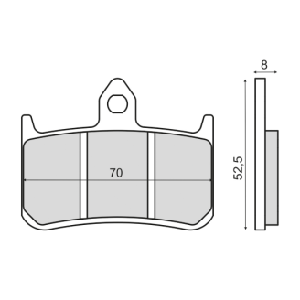 Pastiglie Freno Sinter Sinterizzate Honda RS 125R Sinter