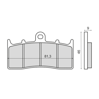 Pastiglie Freno Sinter Sinterizzate Bmw R 850R Sinter