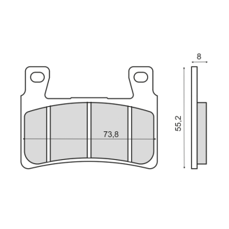 Pastiglie Freno Sinter Sinterizzate Honda CBR 600RR Sinter