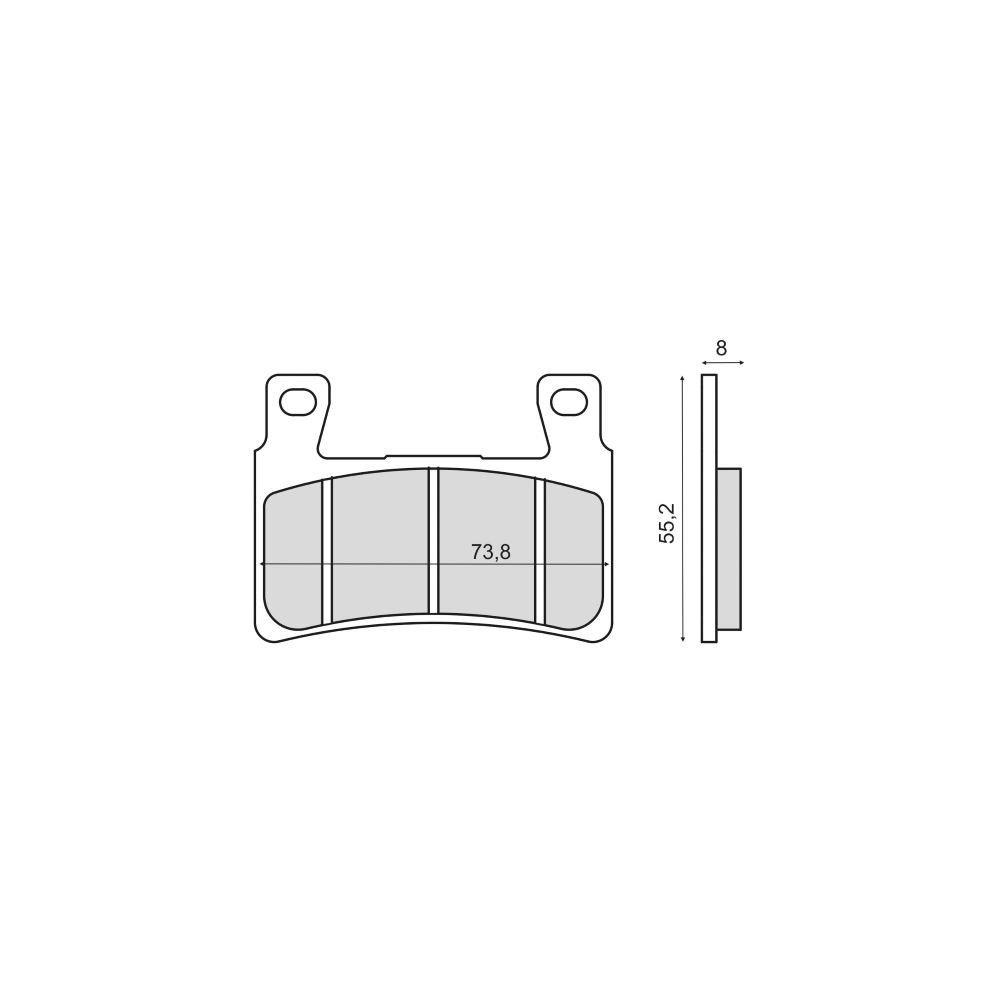 Pastiglie Freno Sinter Sinterizzate Honda CBR 600RR Sinter