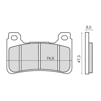 Pastiglie Freno Sinter Sinterizzate Honda CBR 600RR Sinter