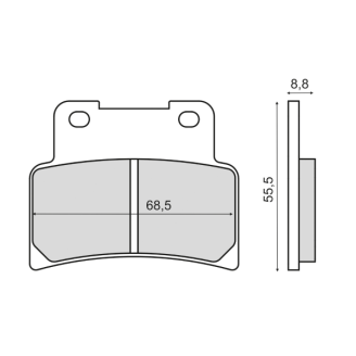 Pastiglie Freno Sinter Sinterizzate Aprilia RS 125cc Sinter
