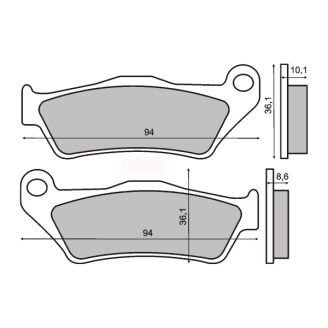 Pastiglie Freno Sinter Sinterizzate BMW R850C Sinter