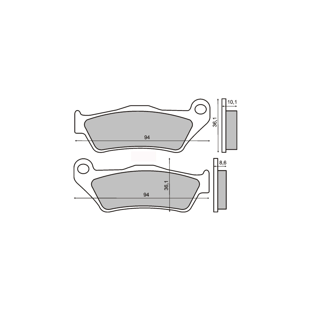 Pastiglie Freno Sinter Sinterizzate BMW R850C Sinter