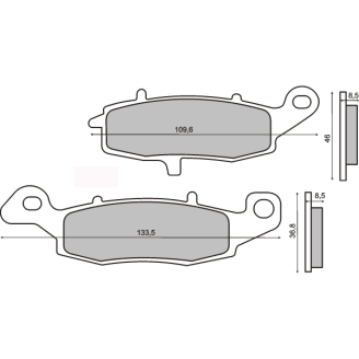 Pastiglie Freno Sinter Sinterizzate Suzuki Gs 500cc Sinter