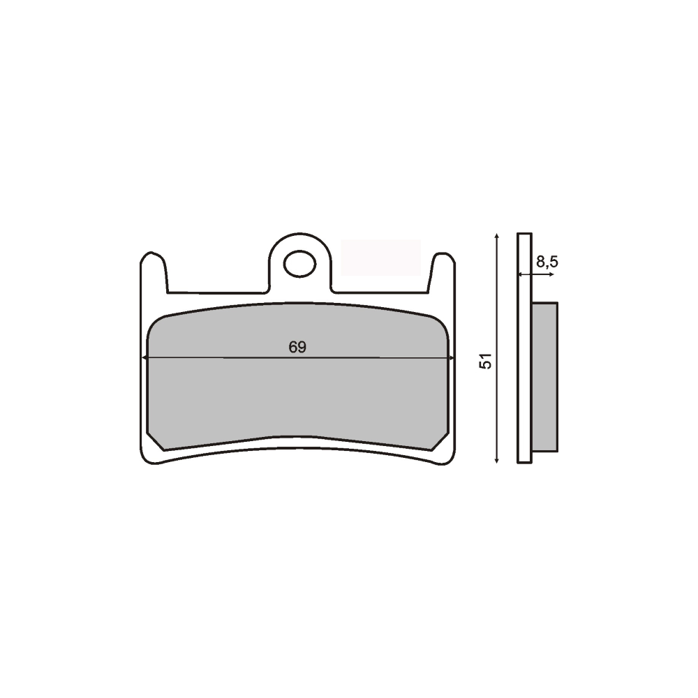 Pastiglie Freno Sinter Sinterizzate Yamha MT-09 Tracer Sinter