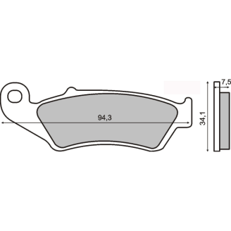 Pastiglie Freno Sinter Sinterizzate Honda CR 125-250cc Sinter