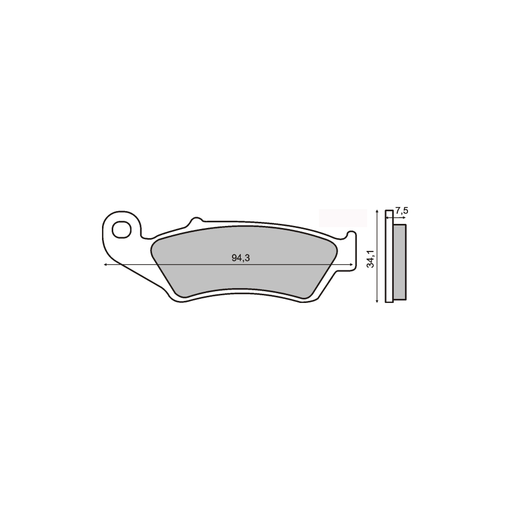 Pastiglie Freno Sinter Sinterizzate Honda CR 125-250cc Sinter