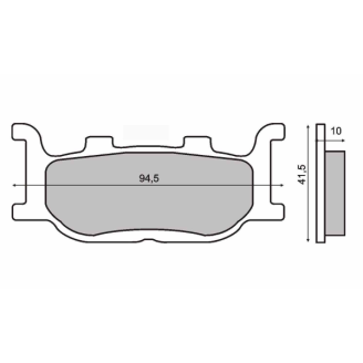 Pastiglie Freno Sinter Sinterizzate Yamaha TDR 125cc Sinter