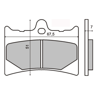 Pastiglie Freno Sinter Sinterizzate Aprilia RS 125 Sinter