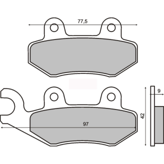 Pastiglie Freno Sinter Sinterizzate Malaguti Centro 125cc ie Sinter