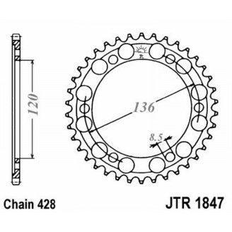 CORONA JT 1847 z57 Yamaha TDR 125 93-01 JT