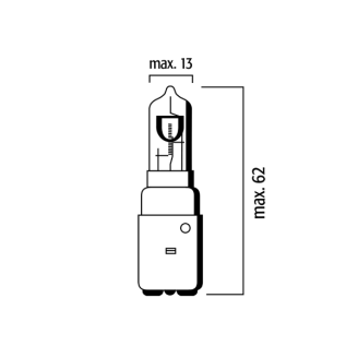 Lampadina Flosser 12V 35/35W ba20d Flosser