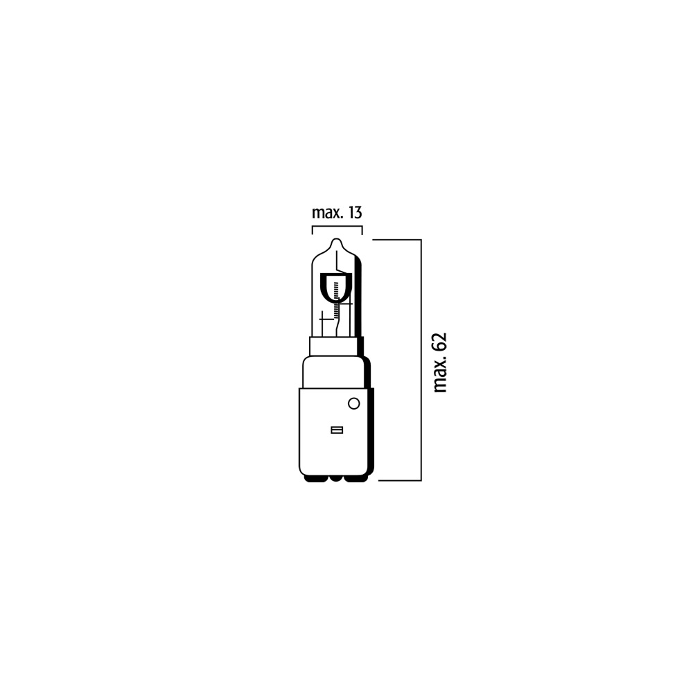 Lampadina Flosser 12V 35/35W ba20d Flosser