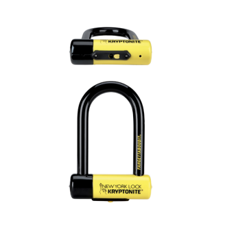 Lucchetto U-Lock FAHGETTABOUDIT MINI - nero giallo Kryptonite