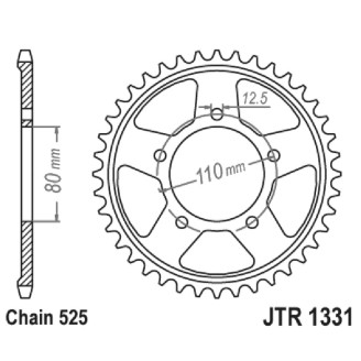 CORONA JT 1331 z42 ZBK ZINCATA NERA  JT