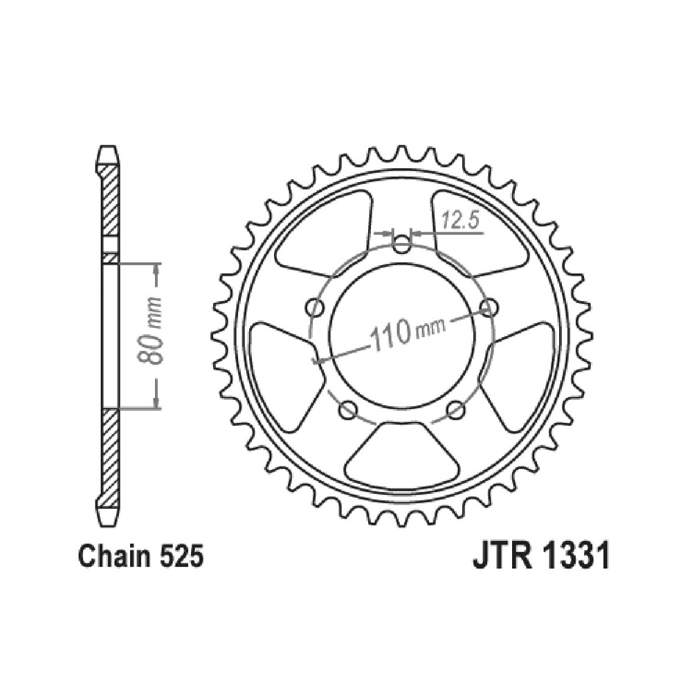 CORONA JT 1331 z42 ZBK ZINCATA NERA  JT