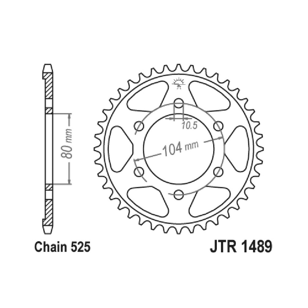 CORONA JT 1489 z42 ZBK ZINCATA NERA  JT